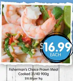Spudshed Fisherman's Choice Prawn Meat Cooked offer