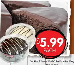 Spudshed Cookies & Cakes Mud Cake offer