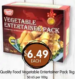 Spudshed Quality Food Vegetable Entertainer Pack offer