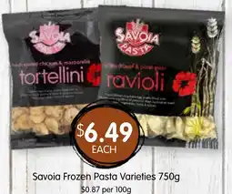 Spudshed Savoia Frozen Pasta Varieties offer