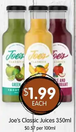 Spudshed Joe's Classic Juices offer