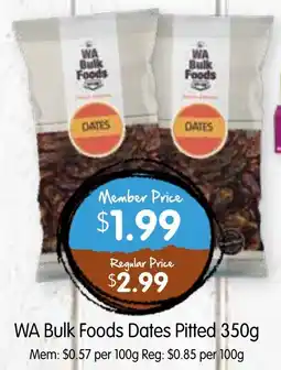 Spudshed WA Bulk Foods Dates Pitted offer