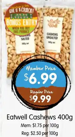 Spudshed Eatwell Cashews offer