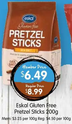 Spudshed Eskal Gluten Free Pretzel Sticks offer