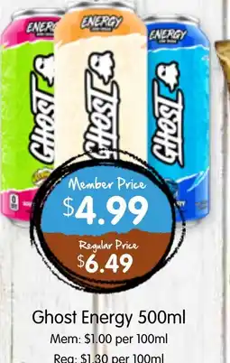 Spudshed Ghost Energy offer