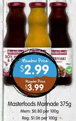 Spudshed Masterfoods Marinade offer