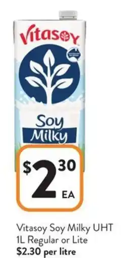 Foodworks Vitasoy Soy Milky UHT offer