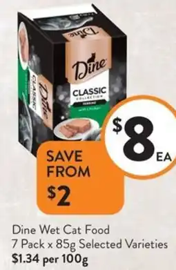 Foodworks Dine Wet Cat Food offer