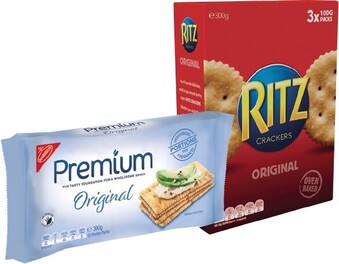 IGA Nabisco Premium or Ritz Crackers 150-300g Selected Varieties offer