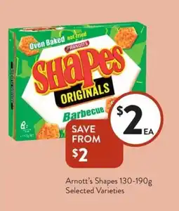 Foodworks Arnott's shapes offer