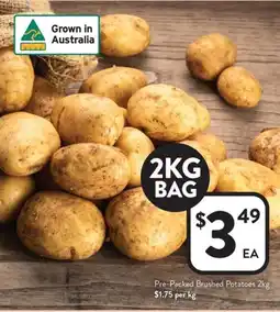 Foodworks Pre-packed brushed potatoes offer
