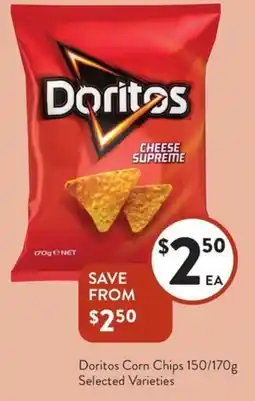 Foodworks Doritos corn chips offer