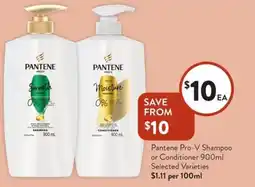 Foodworks Pantene pro-v shampoo or conditioner offer