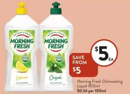 Foodworks Morning fresh dishwashing liquid offer