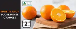 Foodworks Sweet & juicy loose navel oranges offer