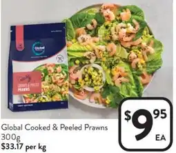 Foodworks Global cooked & peeled prawns offer