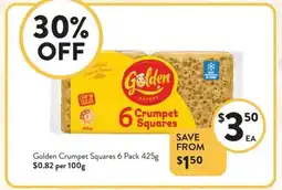 Foodworks Golden Crumpet Squares offer