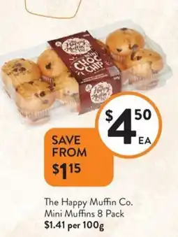 Foodworks The happy muffin co. mini muffins offer