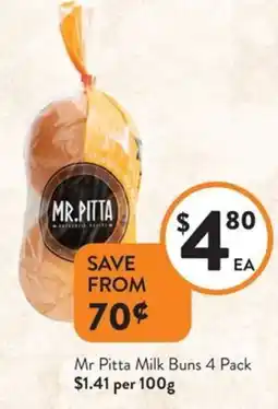 Foodworks Mr pitta milk buns offer