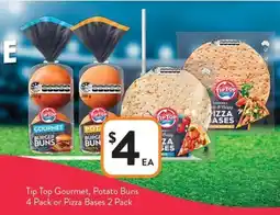 Foodworks Tip top gourmet, potato buns offer