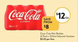 Foodworks Coca-cola mini bottles offer