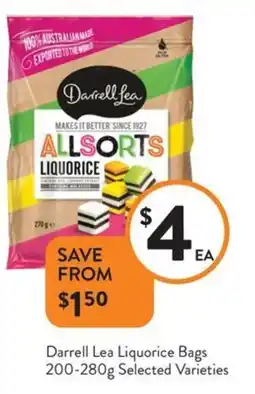 Foodworks Darrell lea liquorice bags offer