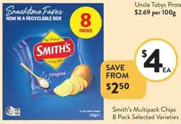 Foodworks Smith's multipack chips offer