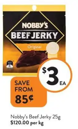 Foodworks Nobby's beef jerky offer