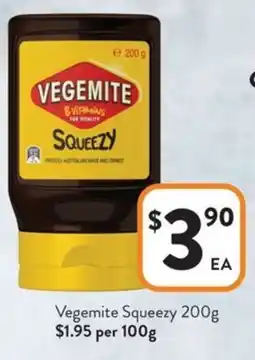 Foodworks Vegemite squeezy offer