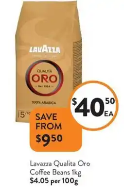Foodworks Lavazza qualita oro coffee beans offer