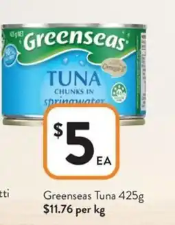 Foodworks Greenseas tuna offer
