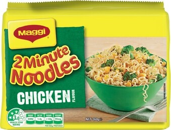 IGA Maggi 2 Minute or Fusian Noodles 5 Pack Selected Varieties offer