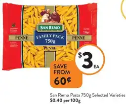 Foodworks San remo pasta offer