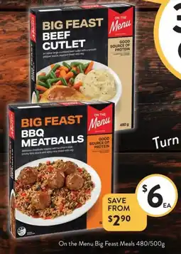 Foodworks Big feast meals offer