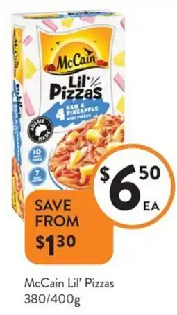 Foodworks Mccain lil' pizzas offer