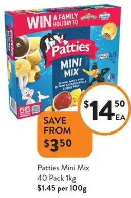 Foodworks Patties mini mix offer