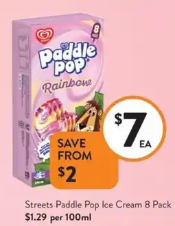 Foodworks Streets paddle pop ice cream offer