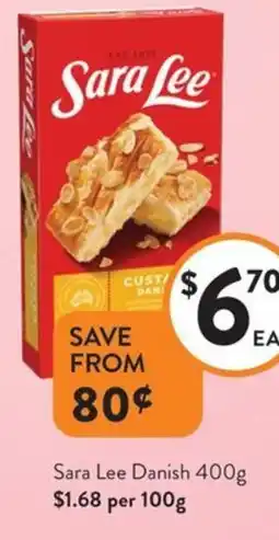 Foodworks Sara lee danish offer