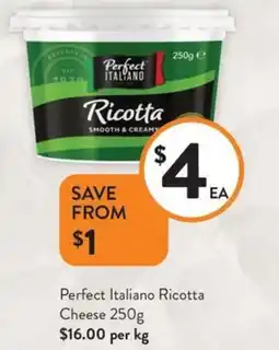 Foodworks Perfect italiano ricotta cheese offer