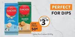 Foodworks Sakata rice crackers offer