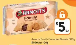 Foodworks Arnott's family favourites biscuits offer
