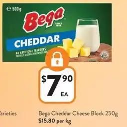 Foodworks Bega cheddar cheese block offer