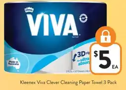 Foodworks Kleenex viva clever cleaning paper towel offer