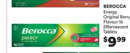 Priceline Berocca energy original berry flavour 15 effervescent tablets offer