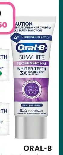 Priceline Oral-b 3d white professional whiter teeth 3x ingredient offer