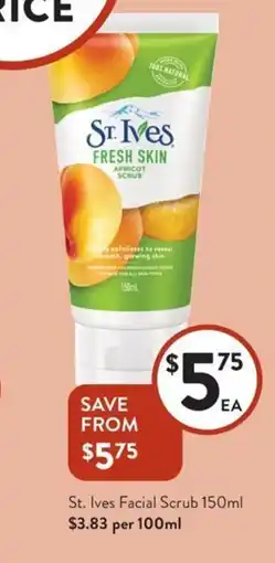 Foodworks St. Ives Facial Scrub offer