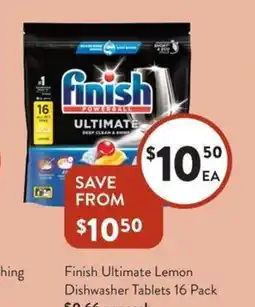 Foodworks Finish Ultimate Lemon offer