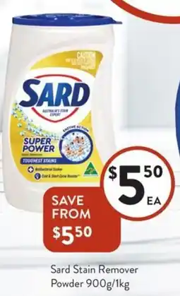 Foodworks Sard Stain Remover Powder offer