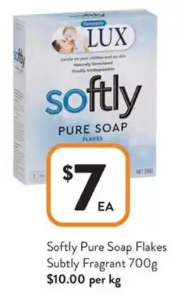 Foodworks Softly Pure Soap Flakes Subtly Fragrant offer