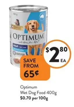 Foodworks Optimum Wet Dog Food offer